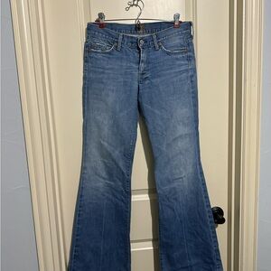 Women's Blue Flared Jeans